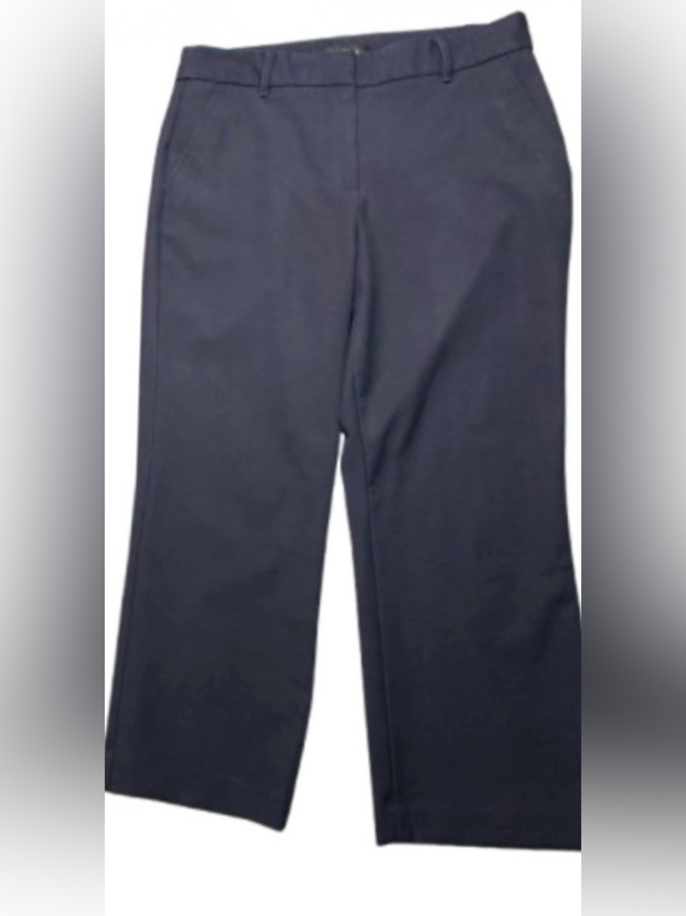 Talbots Womens Crop Pants EUC 10 Navy Blue Classic Office Professional😍